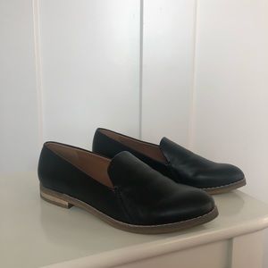 Black loafers